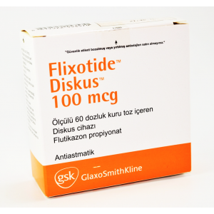 FLIXOTIDE DISKUS 100 MCG / DOSE ( FLUTICASONE PROPIONATE ) 60 DOSES